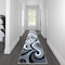 Flash Furniture Gray 3' x 16' Modern Plush Abstract Area Rug KP-RG952-316-GY-GG - alternate 1